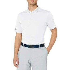 Brand New Adidas Golf Men's Breathable Performance Polo UPF 50 White Size Large